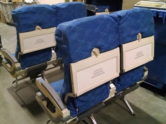 RJR Props - Airplane Seats - Blue Fabric