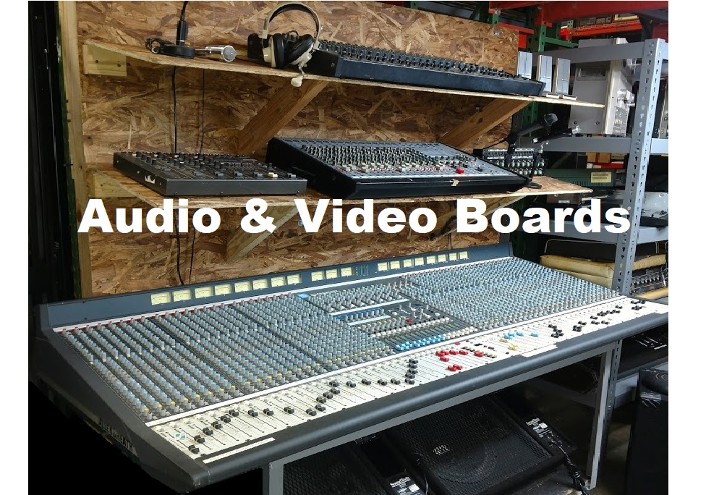 audio soundboards for rent, audio mixing board props
