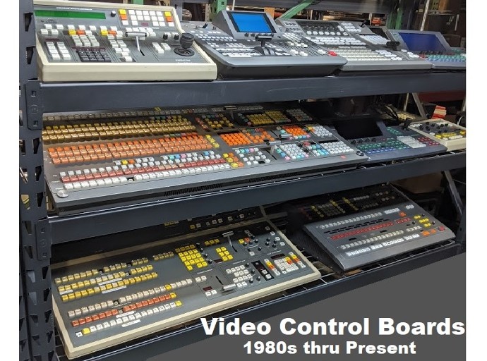 Video mixing board props, Video Editing board props, Video Chyron props, Video switcher props