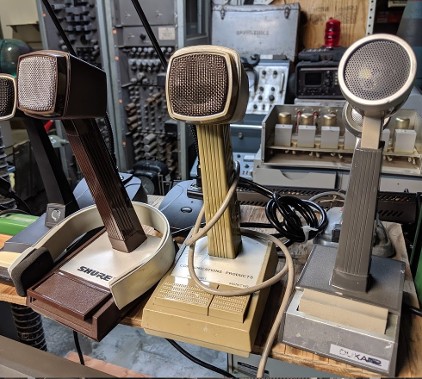 Vintage dispatch microphones