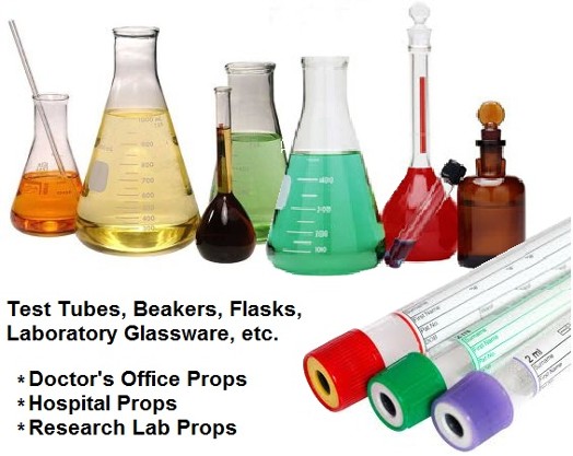 Laboratory Beakers props, Test tubes props
