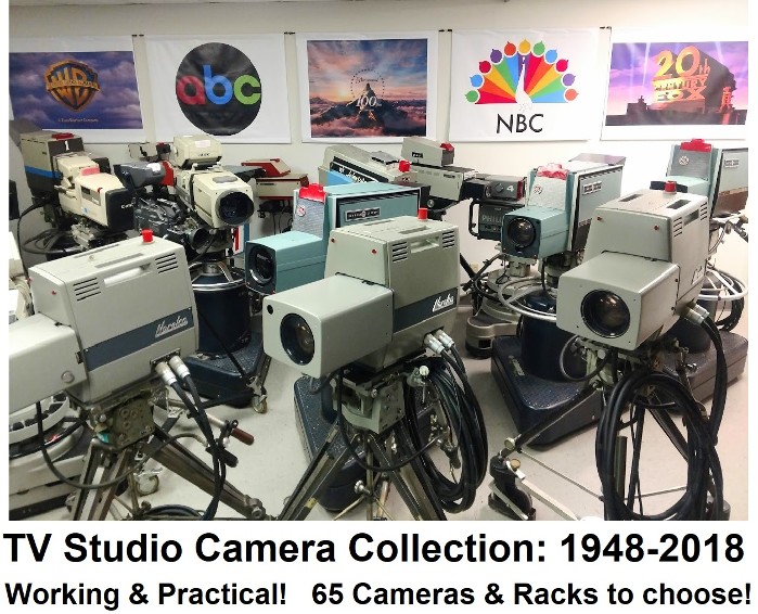 Television Studio Cameras, Vintage Studio Camera, Studio Camera Props, Studio Cameras for rent