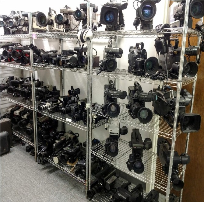 news camera collection, ENG Camera collection, News cameras for rent, Prop news cameras, 