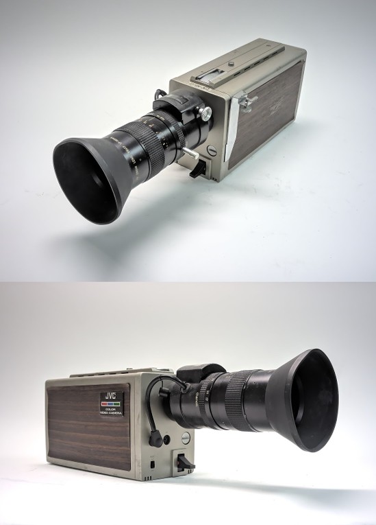 Vintage panasonic video movie camera prop - jvc color camera