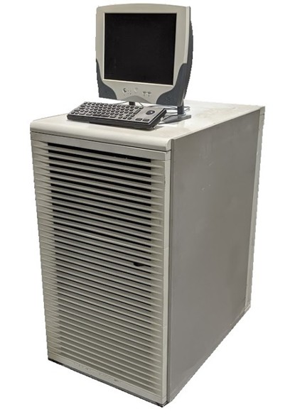 Vintage digital server cabinet prop